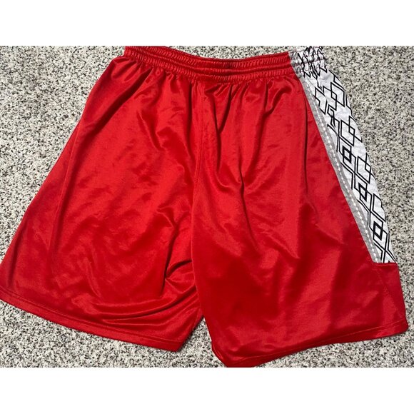 Nike Air Jordan Shorts Air Knit Jumpman Dri-FIT Basketball Shorts Red Size XL - Picture 2 of 4